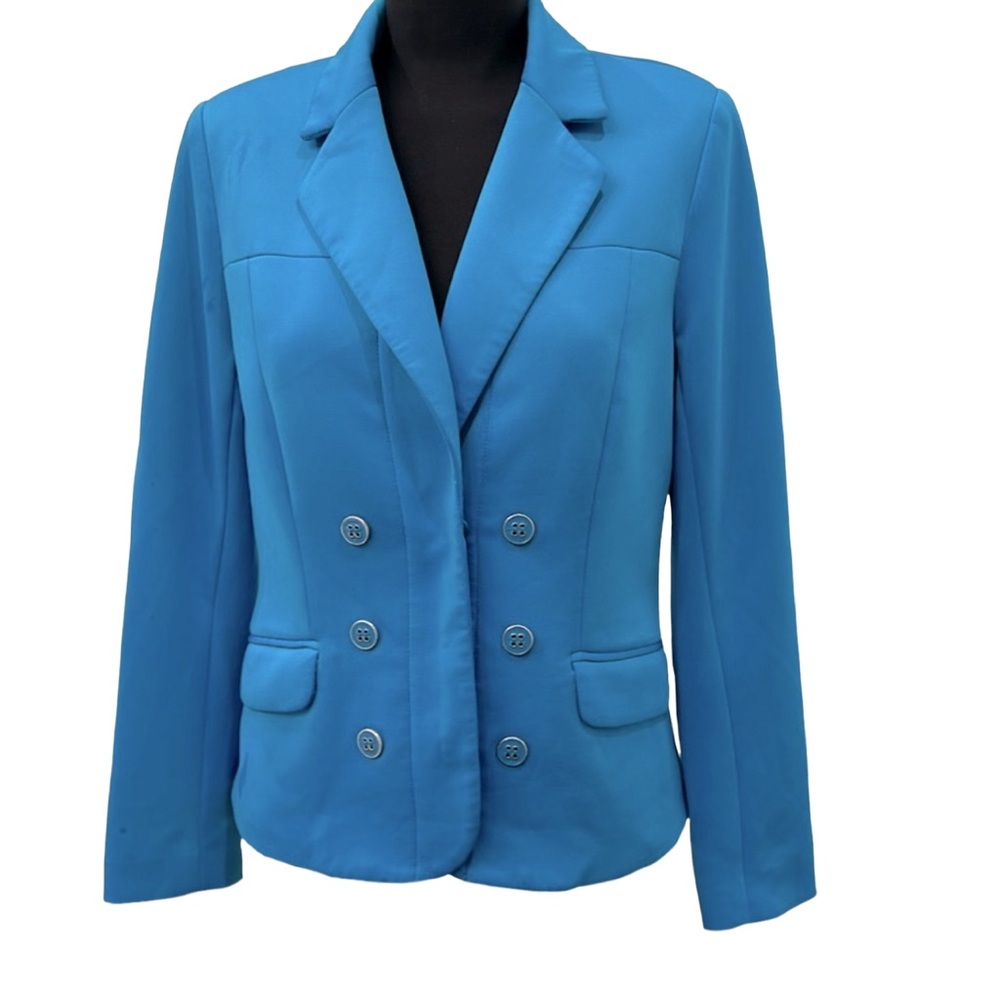 New York & Company Double Breasted Lined Stretch Blazer